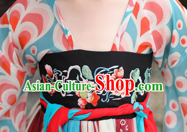 China Children Hanfu Dress Ancient Girl Fairy Fashion Costume Traditional Dance Clothing