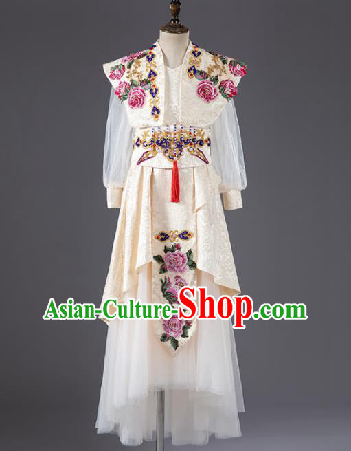 Chinese Traditional Stage Performance Costume National Girl Clothing Children Classical Dance Apparels