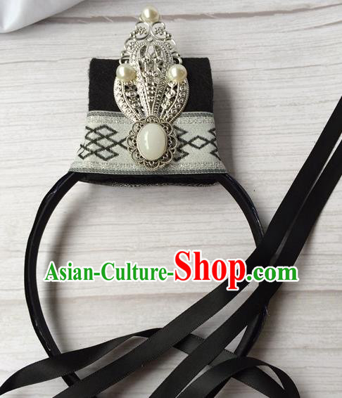 Chinese Ancient Swordsman Hairdo Crown Traditional Ming Dynasty Chivalrous Man Hair Accessories