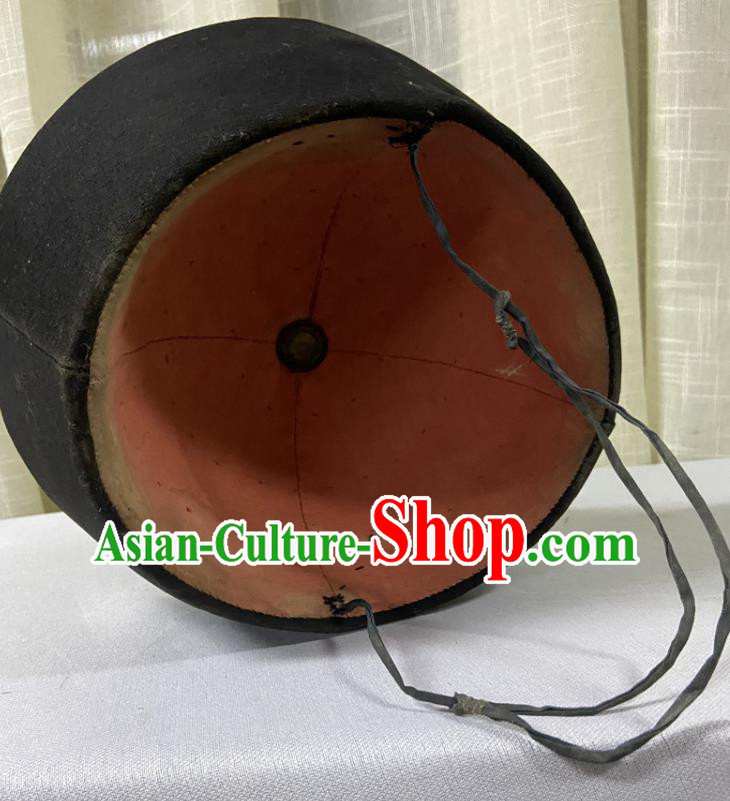 Chinese Traditional Mandarin Headwear Qing Dynasty Official Hat Ancient County Magistrate Headdress