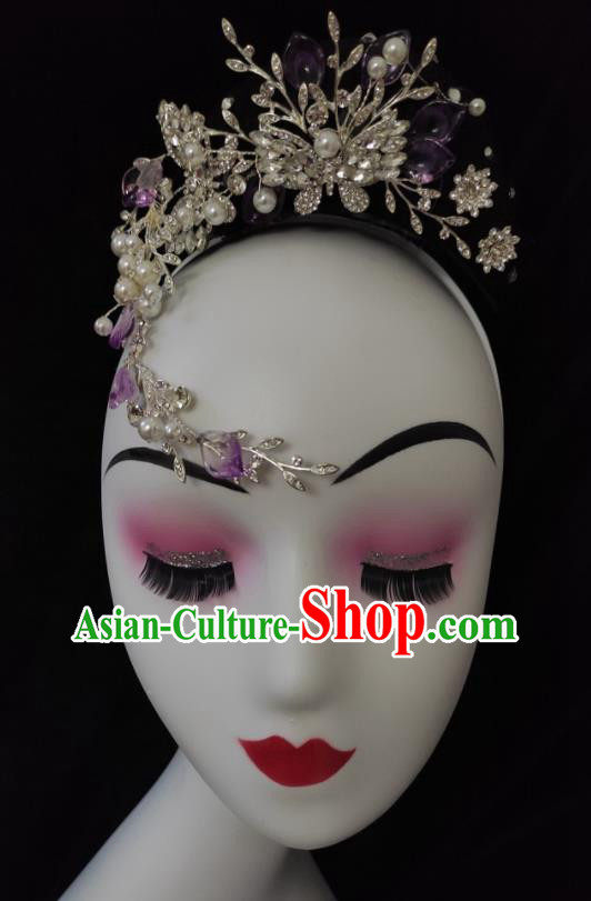 China Minority Dance Hairpieces Yunnan Ethnic Performance Headdress Dai Nationality Folk Dance Hair Accessories