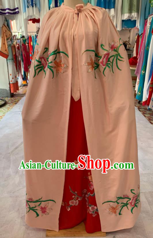 China Traditional Opera Young Childe Clothing Shaoxing Opera Scholar Garment Costume Beijing Opera Niche Embroidered Red Robe with Cape