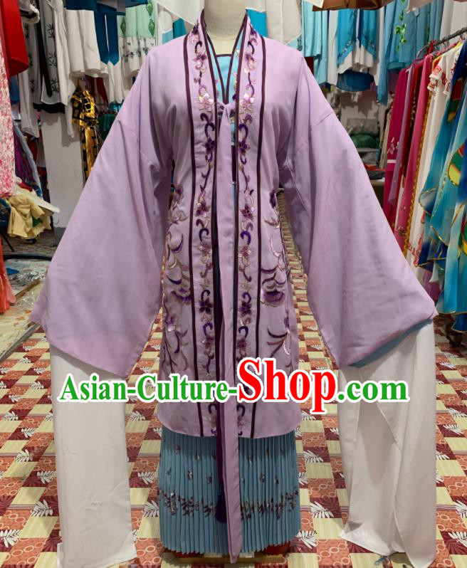 China Ancient Young Mistress Garment Costume Shaoxing Opera Actress Dress Outfits Traditional Peking Opera Diva Clothing