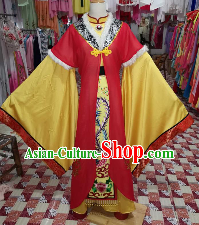 China Shaoxing Opera Diva Dress Outfits Traditional Peking Opera Hua Tan Clothing Ancient Empress Garment Costumes