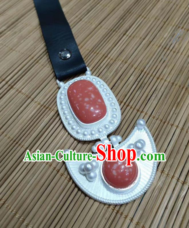 Handmade China Tibetan Robe Cupronickel Waistband Jewelry Zang Nationality Waist Accessories Wedding Belt Pendant