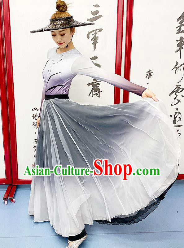 Chinese Swordsman Dance Dress Outfits Stage Performance Garments Group Dance Costume Martial Arts Performance Clothing