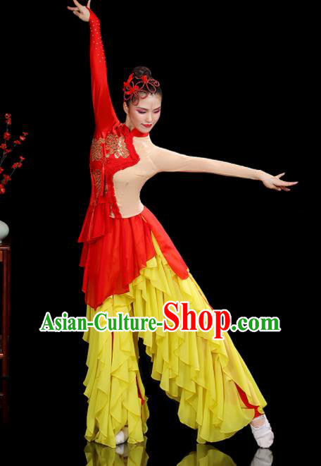 Chinese Folk Dance Clothing Traditional Dragon Dance Outfits New Year Drum Dance Costumes Yangko Performance Apparels