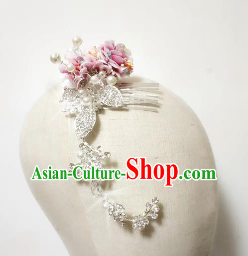 China Folk Dance Hair Comb Yangko Dance Hair Accessories Fan Dance Headpiece Women Hairpin