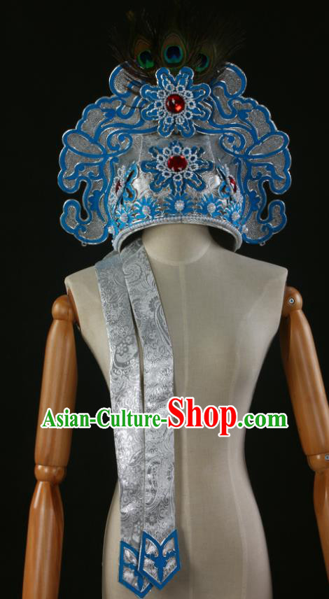 Chinese Peking Opera Niche Hat Ancient Scholar Headwear Beijing Opera Xiaosheng Liang Shanbo Headdress