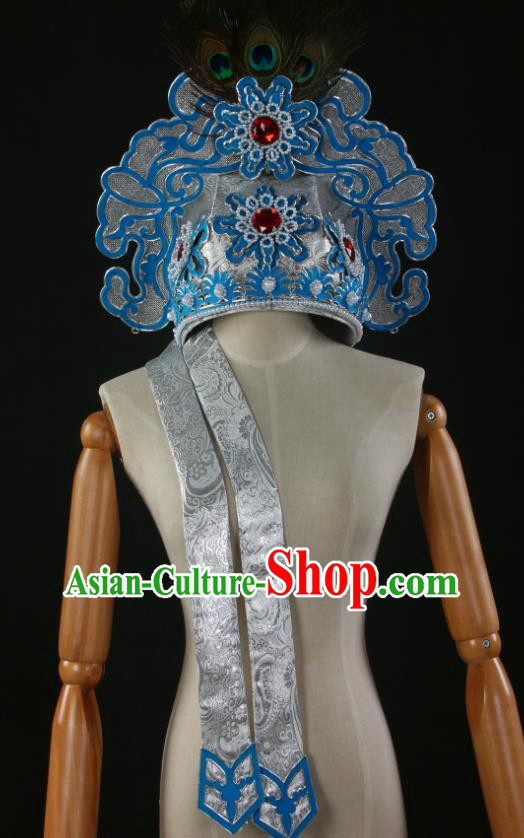 Chinese Peking Opera Niche Hat Ancient Scholar Headwear Beijing Opera Xiaosheng Liang Shanbo Headdress