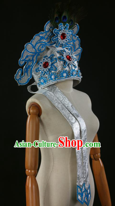 Chinese Peking Opera Niche Hat Ancient Scholar Headwear Beijing Opera Xiaosheng Liang Shanbo Headdress