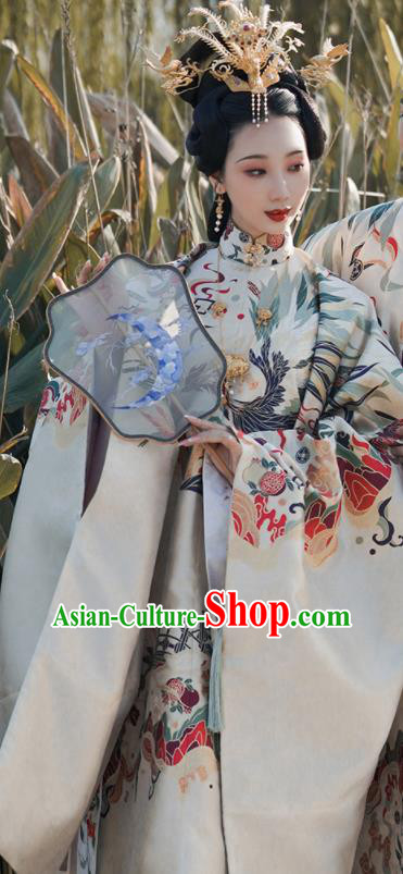 China Ancient Garment Costumes Traditional Wedding Hanfu Dresses Ming Dynasty Empress Historical Clothing Complete Set