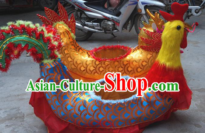 Chinese Yangko Dance Phoenix Land Boat New Year Performance Props Folk Dance Accessories