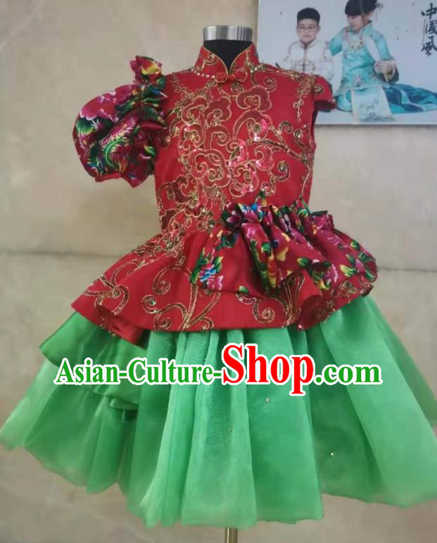 Professional Modern Dance Dress Girl Chorus Garment Children Stage Performance Costume