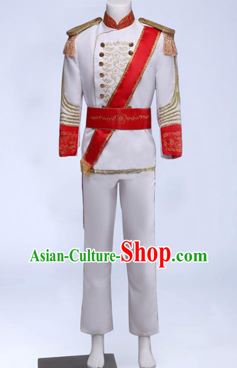 Custom England Royal Guard Clothing Annual Meeting Performance Suits Western Prince Jacket European Drama Garment Costume