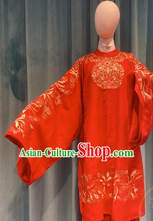 Chinese Ming Dynasty Bride Red Dress Outfits Traditional Drama The Sword and the Brocade Tan Songyun Wedding Garment Costumes Ancient Noble Countess Clothing
