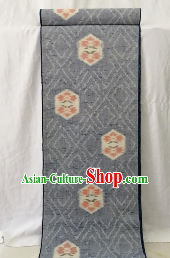 Japanese Traditional Yukata Belt Grey Woolen Waistband Female Kimono Dress Corset