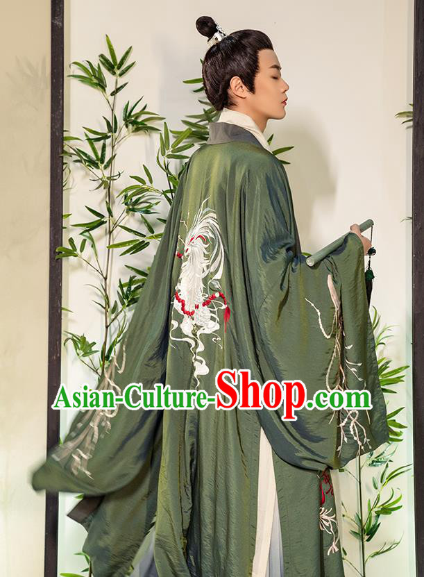 China Song Dynasty Young Childe Apparels Traditional Historical Garment Costumes Ancient Prince Hanfu Clothing for Men