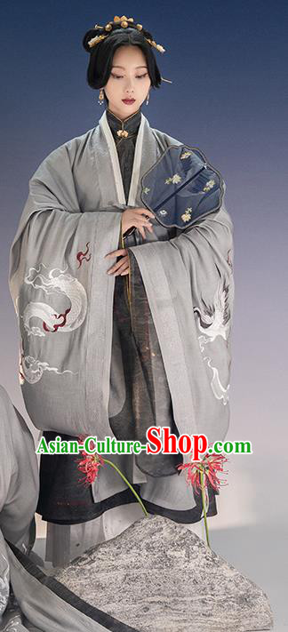 China Ancient Ming Dynasty Imperial Countess Historical Clothing Traditional Hanfu Dress Garments for Women
