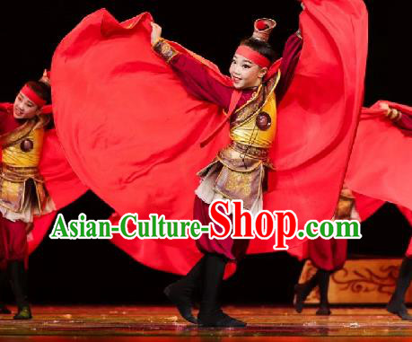 China Opera Dance Costumes Folk Dance Outfits Children Dance Fashions General Dance Uniforms