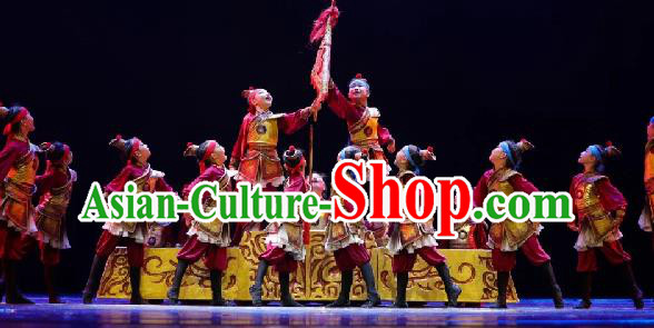 China Opera Dance Costumes Folk Dance Outfits Children Dance Fashions General Dance Uniforms