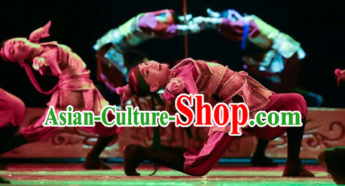 China Opera Dance Costumes Folk Dance Outfits Children Dance Fashions General Dance Uniforms