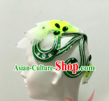 Top China Classical Dance Hair Stick Female Jasmine Flower Group Dance Hair Accessories Stage Performance Headpiece