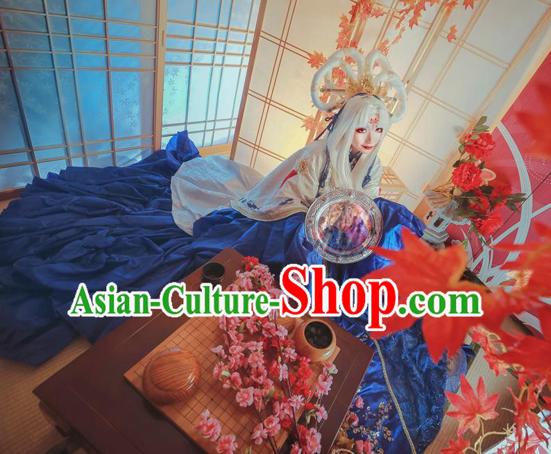 Custom Halloween Fancy Ball Garment Costume Baroque Princess Clothing Cosplay Witch Trailing Dress