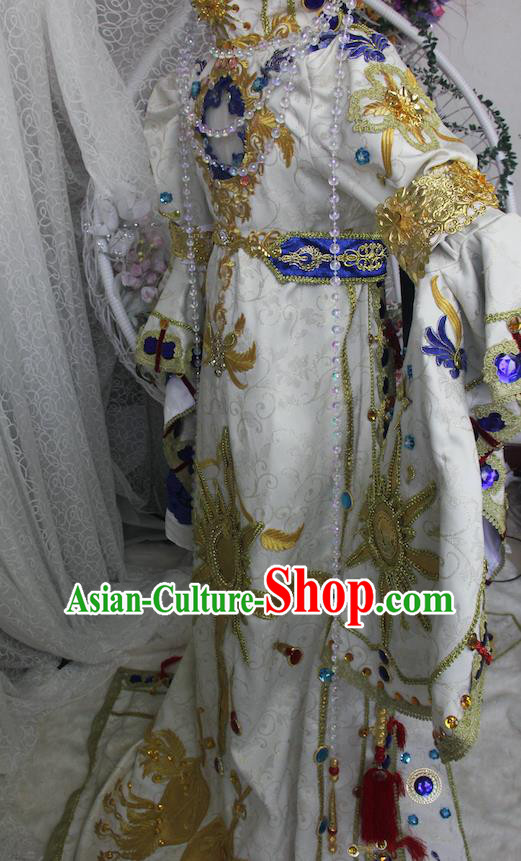 Custom Cosplay Queen Dress Halloween Fancy Ball Empress Garment Costume Baroque Court Woman Clothing