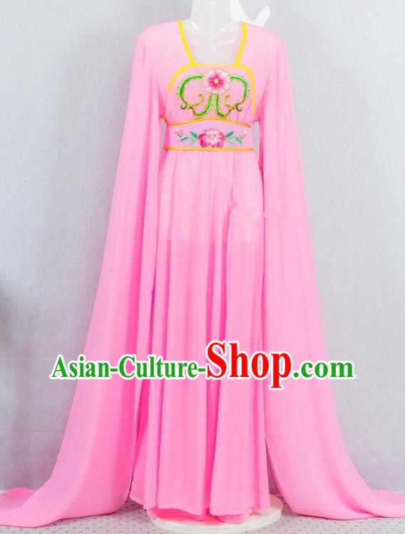 Chinese Traditional Huangmei Opera Court Maid Pink Dress Peking Opera Xiaodan Outfits Clothing Ancient Young Lady Garment Costumes