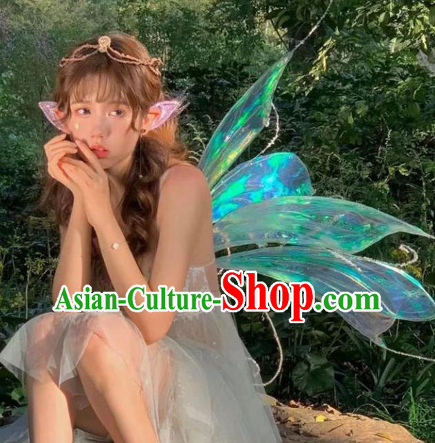 Custom Christmas Day Performance Wings Miami Stage Show Back Accessories Halloween Catwalks Angel Props