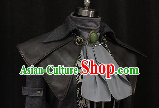 Custom European Prince Garment Costumes Western Warrior Leather Suits Cosplay Knight Clothing