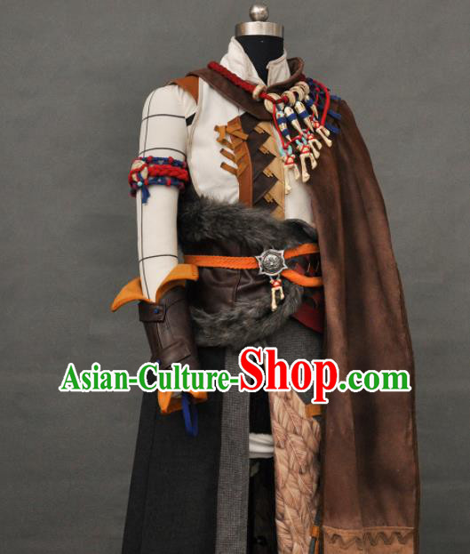 Chinese Swords of Legends Warrior Ji Xuanyuan Garment Costumes Ancient Swordsman Uniforms Traditional Cosplay Young Knight Clothing