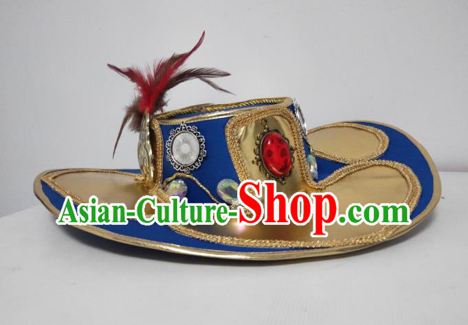 Custom Swordsman Headwear Puppet Show Prince Hat Western Male Headdress