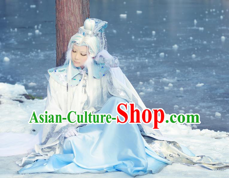 Chinese Traditional Cosplay Chivalrous Knight Clothing Puppet Show Yuan Wuxiang Garment Costumes Ancient Swordsman Uniforms