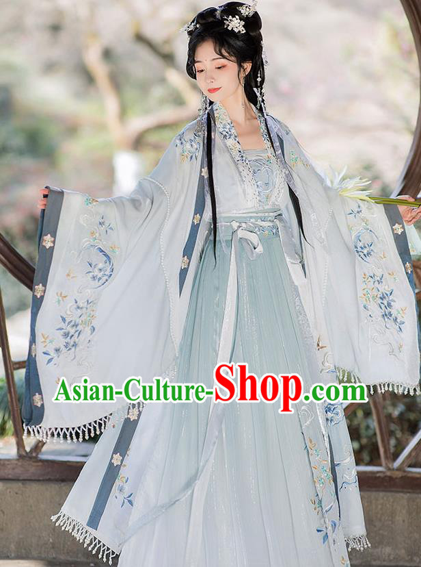China Ancient Palace Woman Garment Costumes Tang Dynasty Princess Historical Clothing Traditional Hanfu Dress Apparels