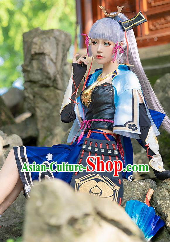 Custom Cosplay Fairy Garment Costumes Game Role Young Lady Blue Dress Halloween Goddess Clothing