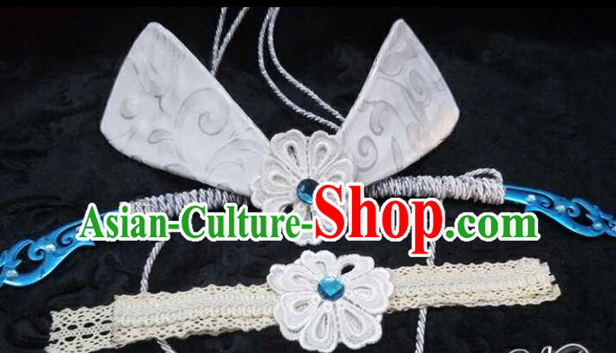 China Ancient Young Lady Hairpins Traditional Puppet Show Mo Zhaonu Hair Accessories Cosplay Swordswoman Hair Sticks
