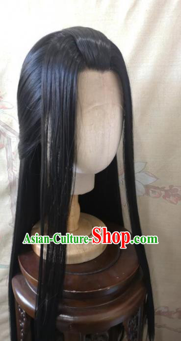 China Ancient Princess Hairpieces Traditional Qin Dynasty Palace Lady Hair Accessories Cosplay Penglai Goddess Front Lace Wigs Headwear