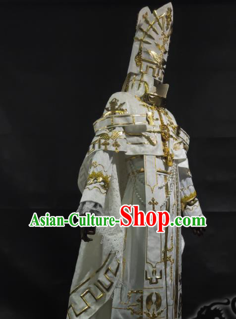 Professional Cartoon Role Hierarch Garment Costumes Cosplay Pope Clothing Halloween Performance Fashion and Hat
