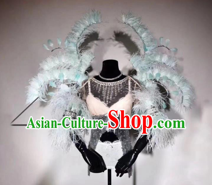 Top Stage Show Butterfly Wings Miami Catwalks Accessories Brazil Parade Back Decorations Opening Dance Props