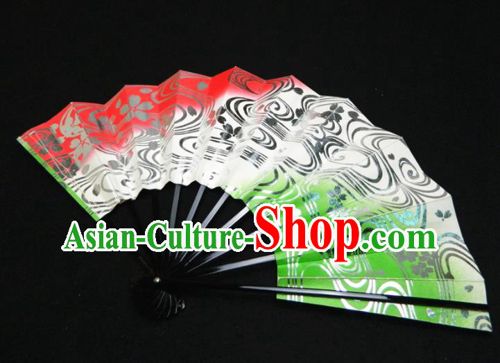 Japan Classical Dance Folding Fan Traditional Printing Sakura Fan Handmade Craft Fans Geisha Performance Accordion
