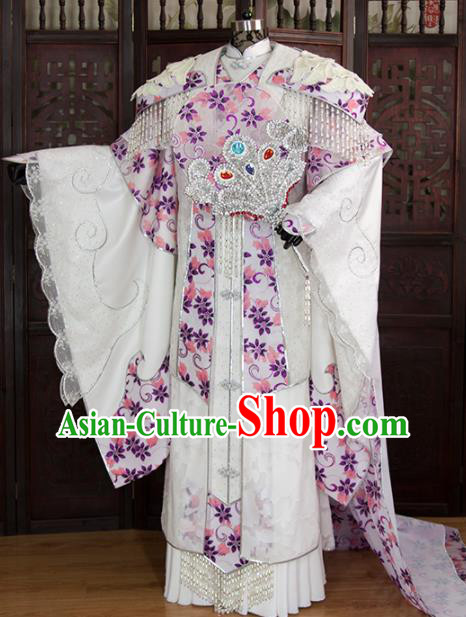 China Ancient Princess Hanfu Dress Traditional Puppet Show Queen Clothing Cosplay Fairy Empress Garment Costumes