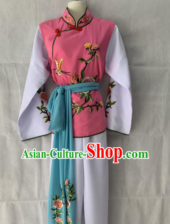 China Ancient Maidservant Clothing Beijing Opera Xiaodan Dress Outfits Traditional Opera Young Lady Garment Costumes