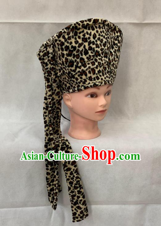 Handmade China Beijing Opera Wusheng Headwear Ancient Hunter Helmet Peking Opera Swordsman Hat