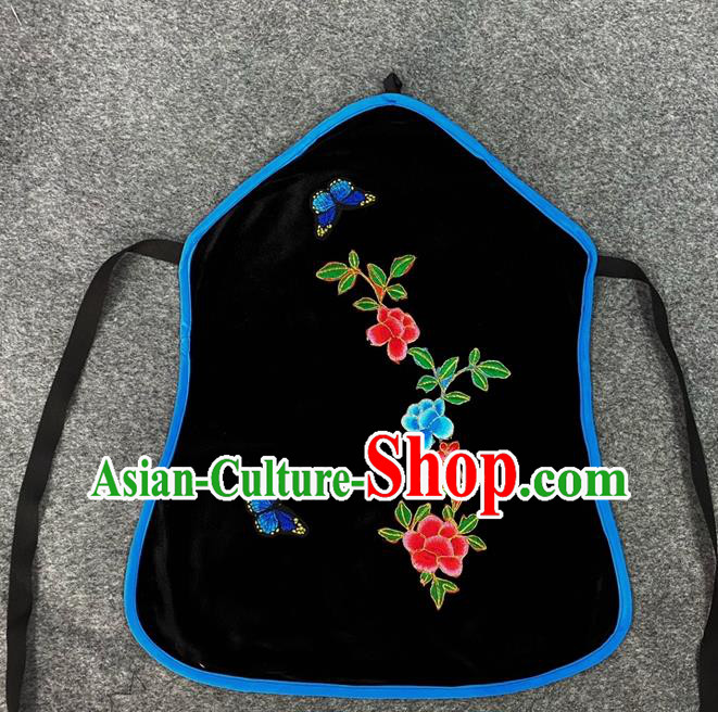 China Traditional Opera Country Woman Garment Costume Ancient Village Girl Clothing Beijing Opera Maidservant Black Stomachers