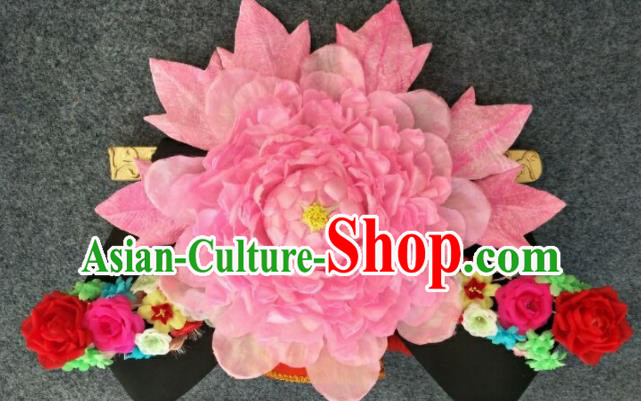 Chinese Peking Opera Empress Hair Crown Traditional Opera Princess Great Wing Headdress Beijing Opera Diva Hair Accessories
