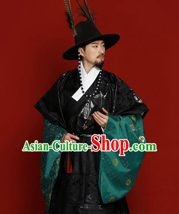 China Ming Dynasty Emperor Garment Costumes Traditional Historical Clothing Ancient Hanfu Apparels for Men