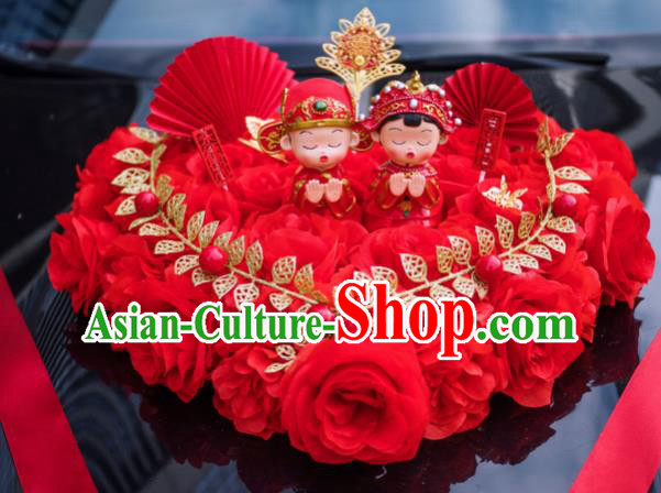 Chinese Traditional Wedding Car Decorations Wedding Car Ornaments Love Flowers Bouquet