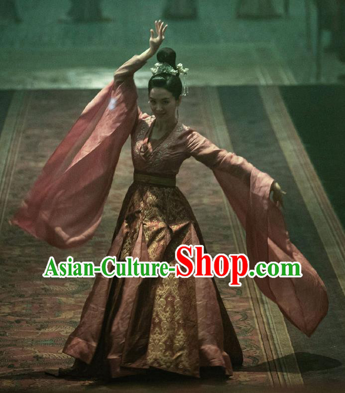 The Rebel Princess China Ancient court Lady Garment Costumes Southern and Northern Dynasties Hanfu Dress Clothing